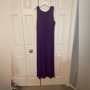 Lands End Purple Maxi Dress. Medium.